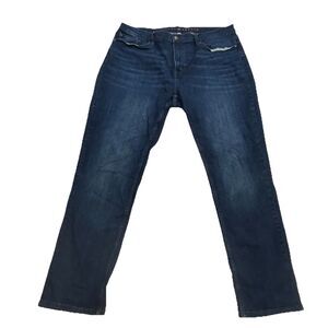 Joseph Abboud Jeans Men's 40 x 32 Dark Wash Blue Denim Straight Fit Whiskered